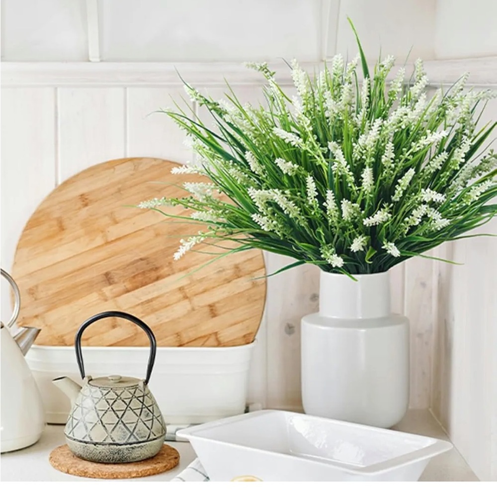 Ivydale 20pcs set Artificial White Lavender Spray in Green Foliage - Picture 11 of 12